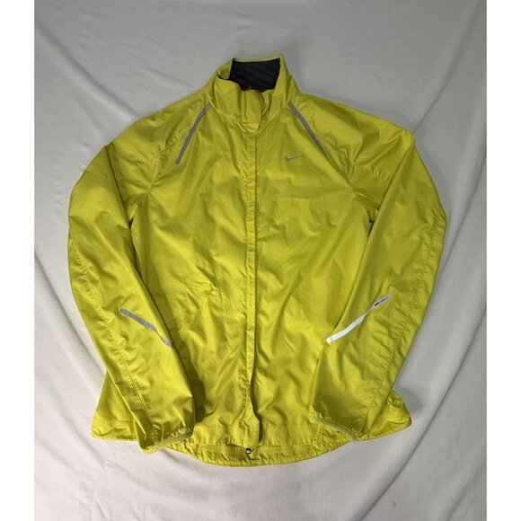Nike STORM FIT Women’s Yellow Windbreaker Track Jacket Medium - Picture 1 of 9